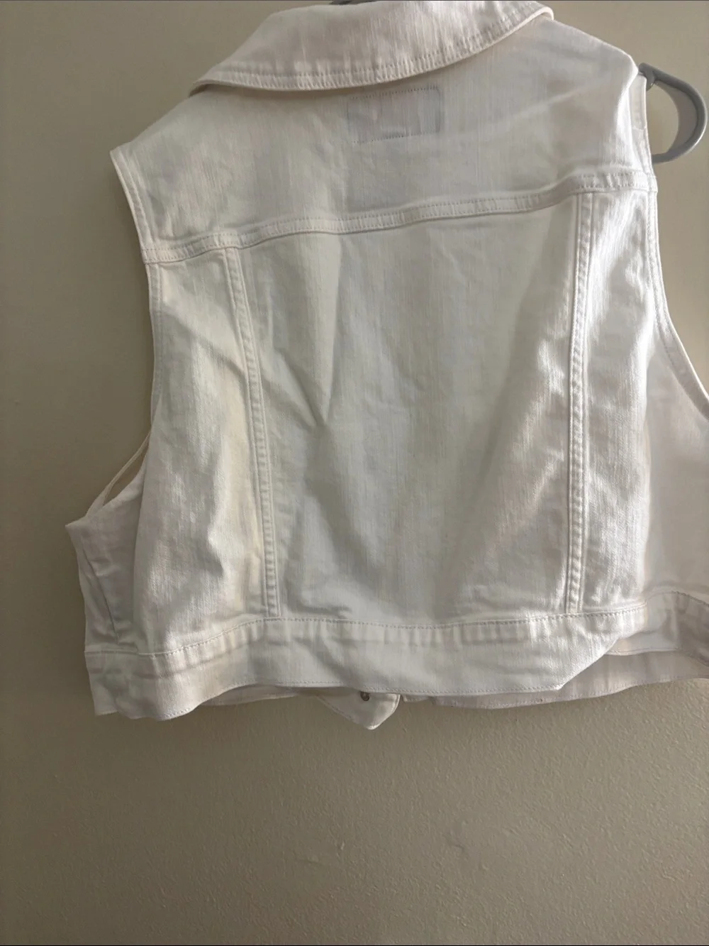 Torrid White Denim Vest with Button Front - Picture 3 of 4